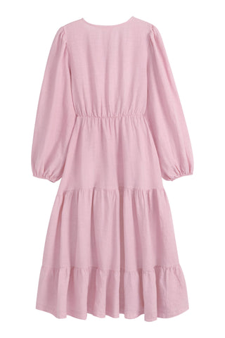 Charly linen dress, baby pink