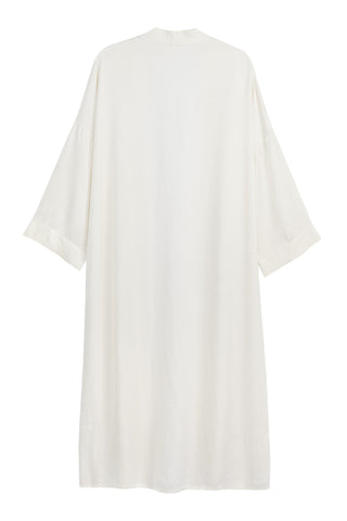 Cherie satin kimono, off white