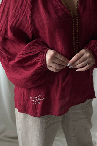 Chessie pellavapaita, red wine