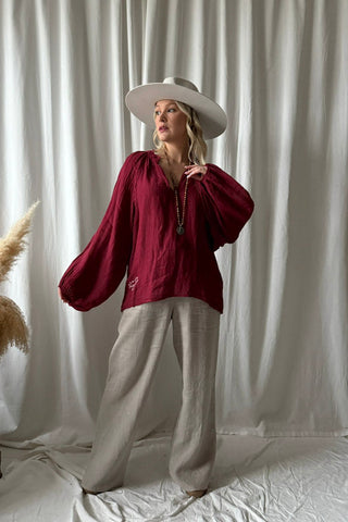 Chessie pellavapaita, red wine