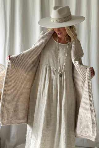 Chunky dream cardigan, beige