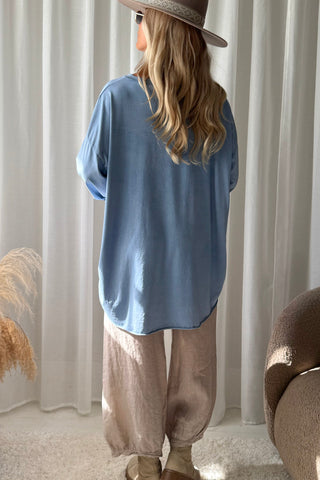 Ciao pusero, denim blue