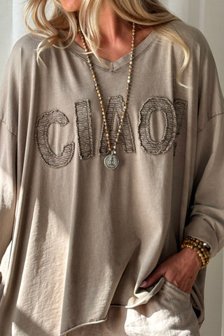 Ciao pusero, taupe