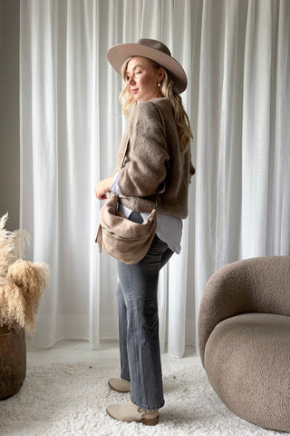 Close to you cardigan, taupe
