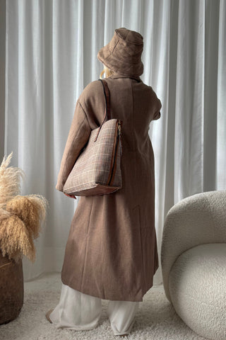 Coastal Grandmother oversize takki, beige