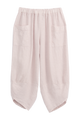 Cocoon linen pants, light pink