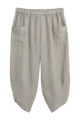 Cocoon linen pants, taupe