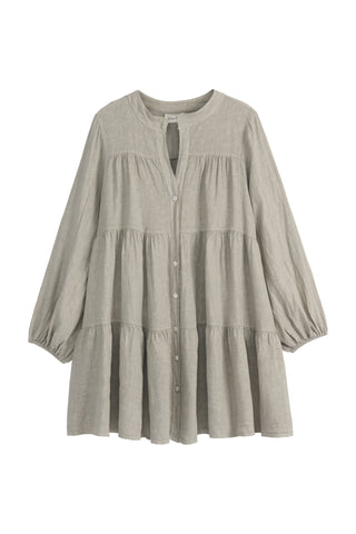 Cordelia pellavatunika, taupe