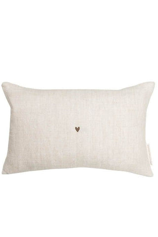 Little Heart linen cushion