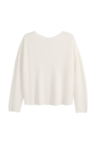 Cutie ribbed neule, chalk