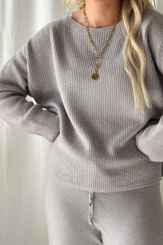 Cutie ribbed neule, taupe