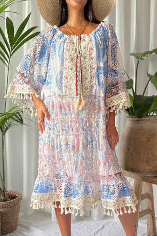 Dayglow Diva dress, blue
