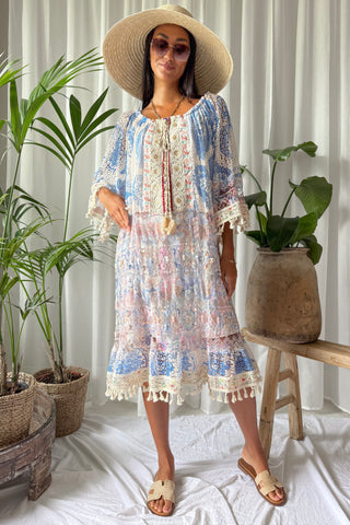 Dayglow Diva dress, blue