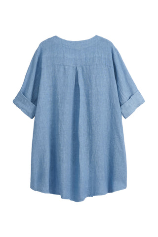 Deanna pellavatunika, denim blue