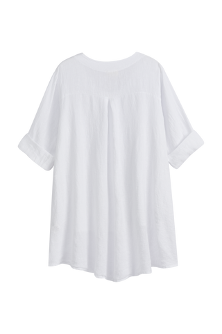 Deanna pellavatunika, valkoinen