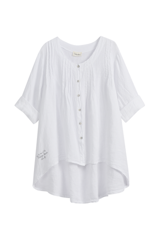 Deanna pellavatunika, valkoinen