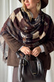 Derby horse bamboo scarf, dark