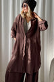 Dianne linen shirt, coffee