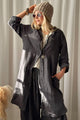 Dianne linen shirt, smoke