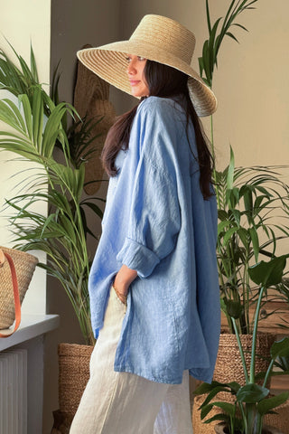 Dolce Vita linen shirt, heavenly blue