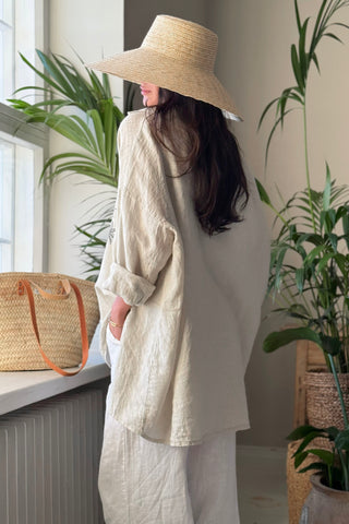 Dolce Vita linen shirt, sand