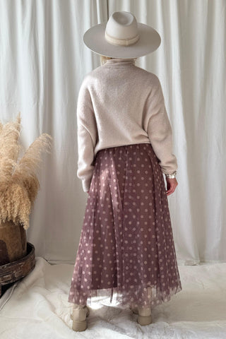 Dots Dream tyllihame, taupe