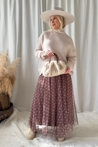 Dots Dream tyllihame, taupe