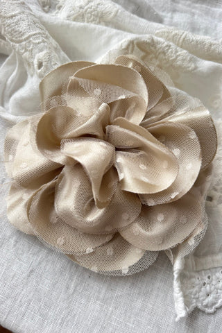 Dots Flower rintaneula, beige