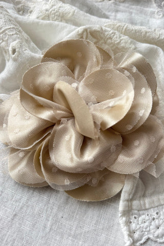Dots Flower rintaneula, beige