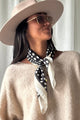 Dots scarf, black