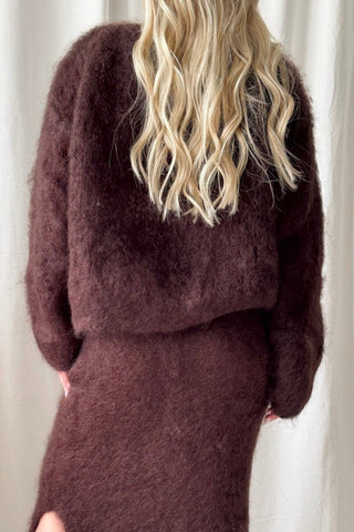 Dreamy mohairneule, espresso