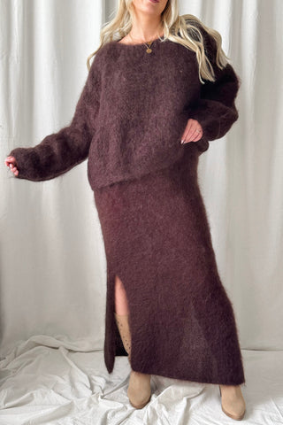 Dreamy mohairneule, espresso