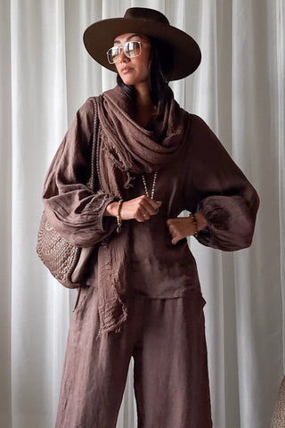 Edena scarf, coffee