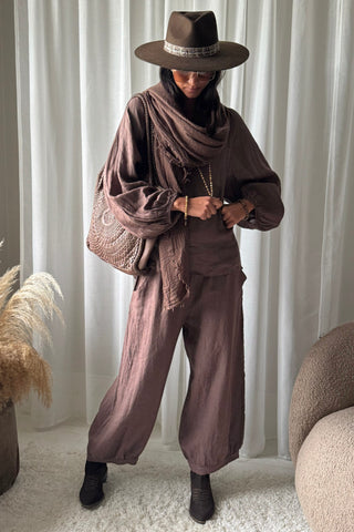 Edena scarf, coffee