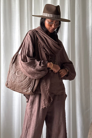 Edena scarf, coffee
