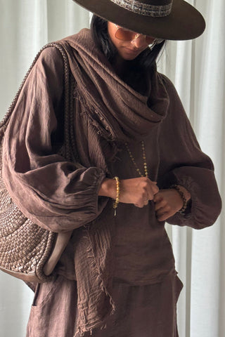 Edena scarf, coffee