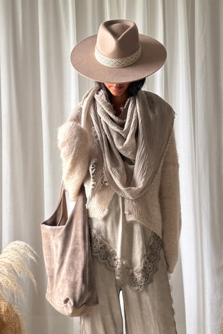 Edena scarf, taupe
