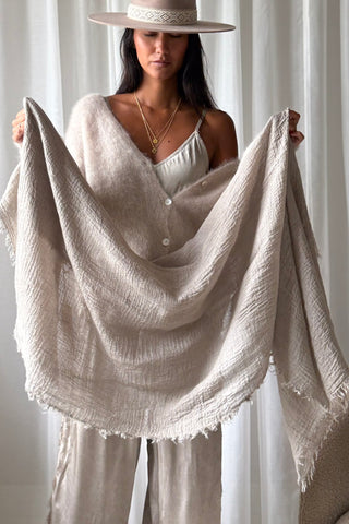 Edena scarf, taupe