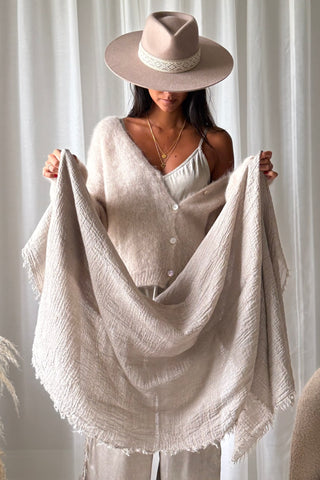 Edena scarf, taupe