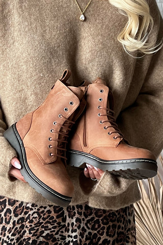 Efany fur nahkanilkkurit, cognac