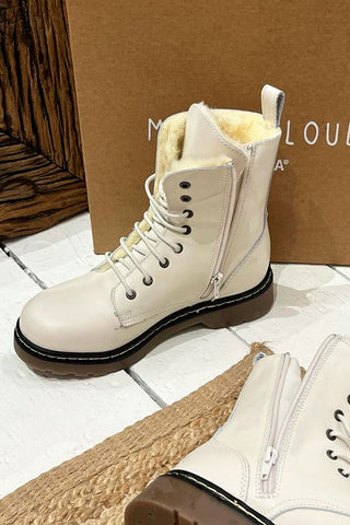 Efany leather boots, ice