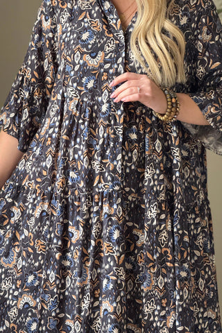 Elena viskoosimekko, thunder