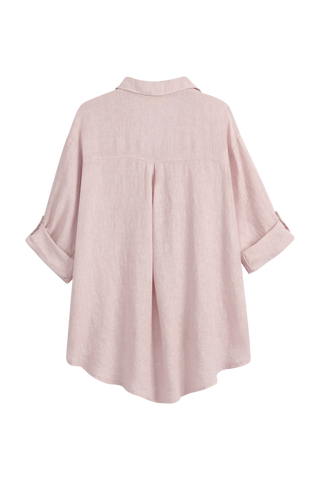 Ella linen shirt, light pink
