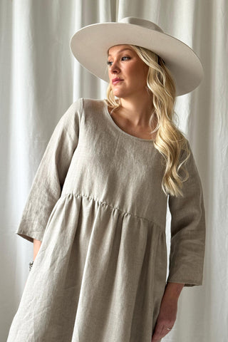 Emma pellavamekko, natural