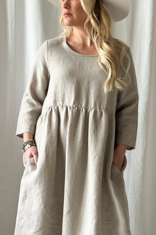 Emma pellavamekko, natural