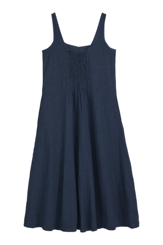 Encanto linen dress, navy