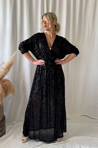 Eternity paljettimekko, musta