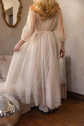 Fairy tyllimekko, beige