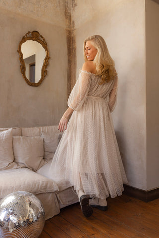 Fairy tyllimekko, beige