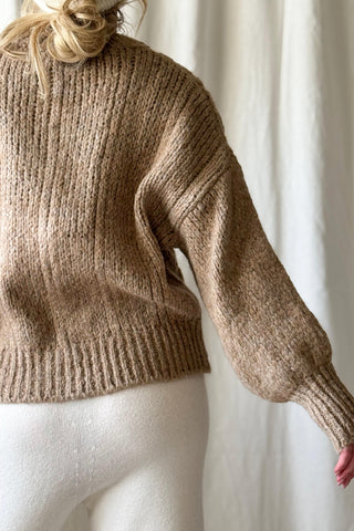 Faustine palmikkoneule, caramel